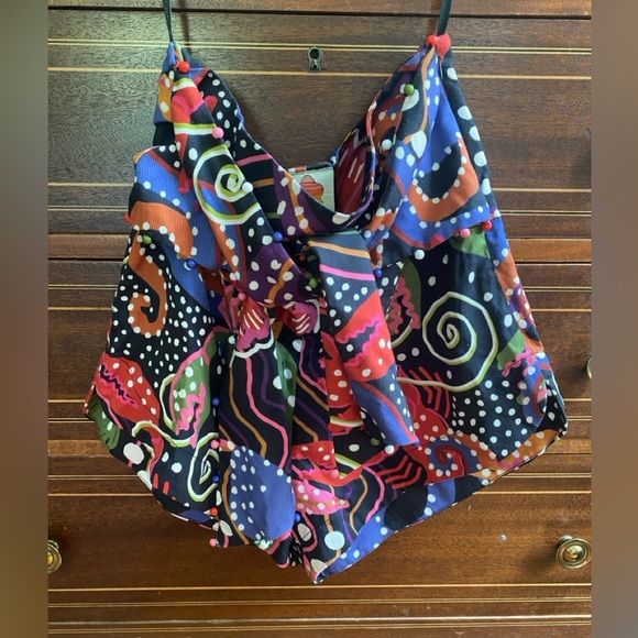 RARE NWT FARM Rio Under the sea front knot shorts - Picture 6 of 14